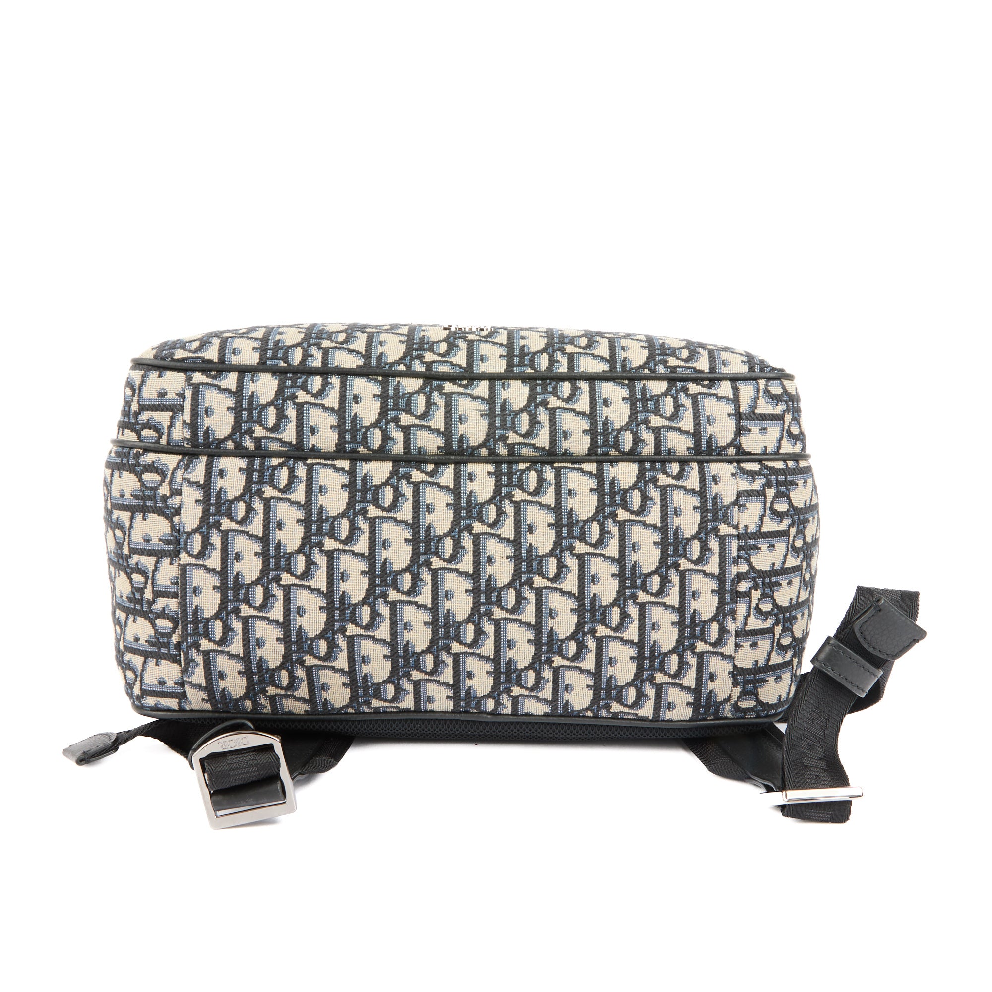 DIOR - Sac à dos Safari toile oblique bleu marine - Handbag