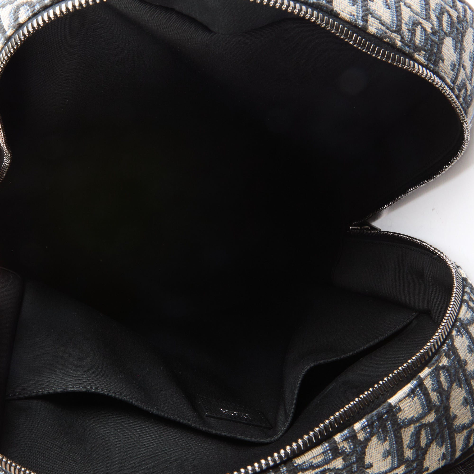 DIOR - Sac à dos Safari toile oblique bleu marine - Handbag