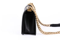CHANEL - Sac bandoulière Boy Medium cuir noir - Shoulder Bag