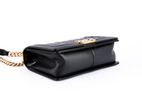CHANEL - Sac bandoulière Boy Medium cuir noir - Shoulder Bag