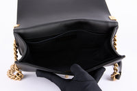 CHANEL - Sac bandoulière Boy Medium cuir noir - Shoulder Bag