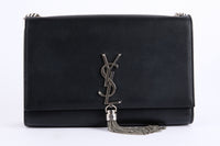 SAINT LAURENT - Kate Tassel black leather shoulder bag - Handbag
