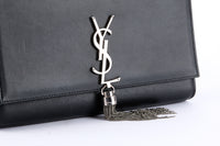 SAINT LAURENT - Kate Tassel black leather shoulder bag - Handbag
