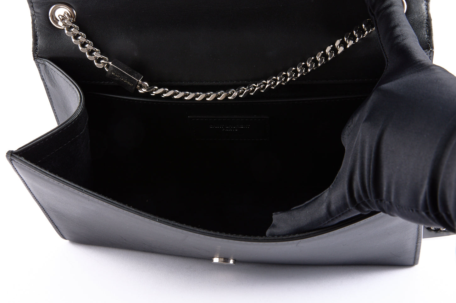 SAINT LAURENT - Kate Tassel black leather shoulder bag - Handbag