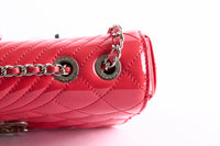 CHANEL - Sac à main Coco Boy Small Cuir Vernis Rouge - Shoulder Bag