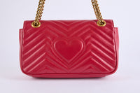 GUCCI - Sac bandoulière Marmont Rouge - Shoulder Bag