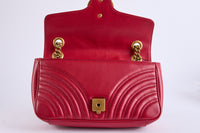 GUCCI - Sac bandoulière Marmont Rouge - Shoulder Bag