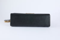 CHANEL - Sac bandoulière Label Click cuir noir - Hand bag