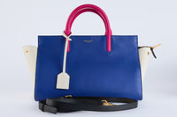 Saint Laurent - Cabas en Cuir Bleu - Hand Bag