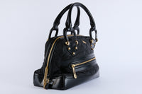 BURBERRY - Sac à main Westbury toile cuir noir - Hand bag