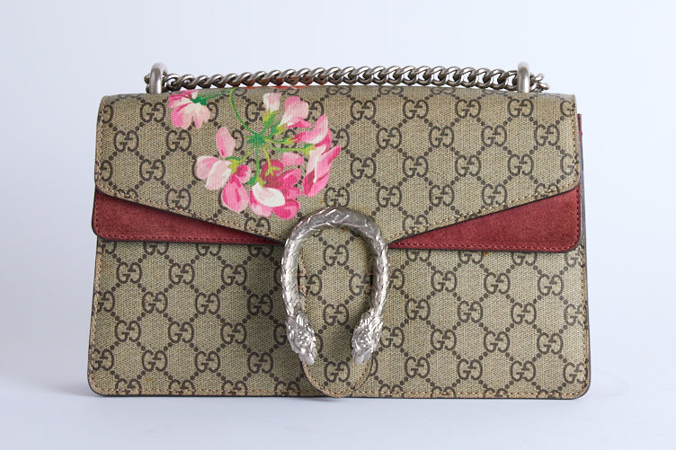 GUCCI - Sac Bandoulière Dionysus Toile GG Guccissima Fleur - Hand Bag
