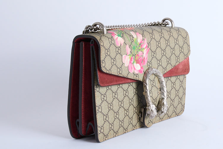 GUCCI - Sac Bandoulière Dionysus Toile GG Guccissima Fleur - Hand Bag
