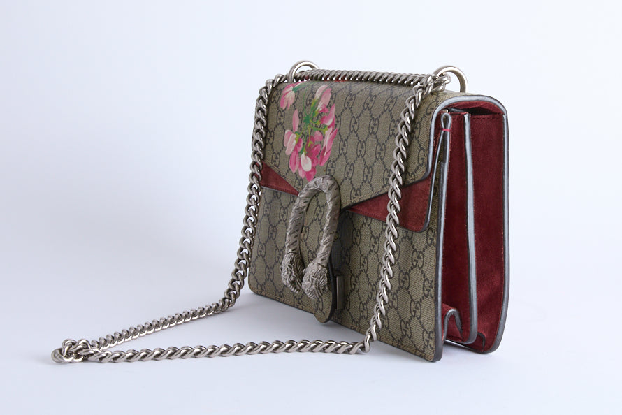 GUCCI - Sac Bandoulière Dionysus Toile GG Guccissima Fleur - Hand Bag