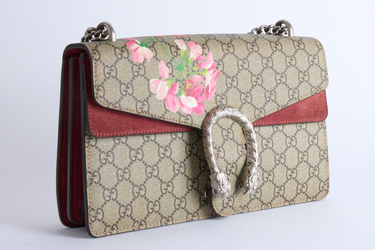 GUCCI - Sac Bandoulière Dionysus Toile GG Guccissima Fleur - Hand Bag