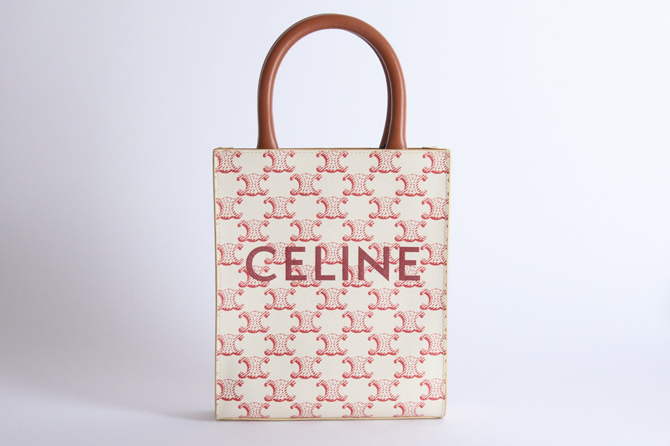 CELINE - Sac bandoulière Cabas Vertical Toile Triomphe - Hand bag