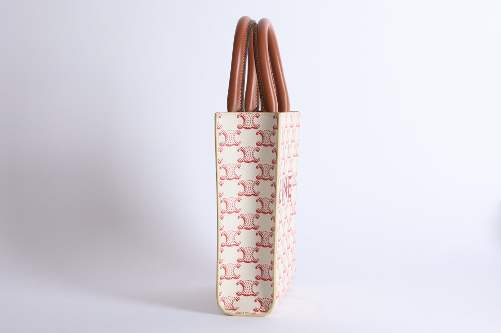 CELINE - Sac bandoulière Cabas Vertical Toile Triomphe - Hand bag