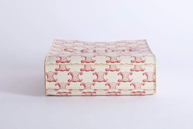 CELINE - Sac bandoulière Cabas Vertical Toile Triomphe - Hand bag