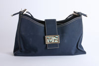 FENDI - Mama Baguette Handbag in Blue Denim Canvas - Hand Bag