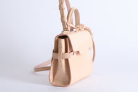 DELVAUX - Sac bandoulière Mini Tempête cuir vernis rose - Hand bag