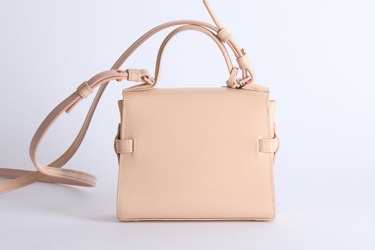 DELVAUX - Sac bandoulière Mini Tempête cuir vernis rose - Hand bag