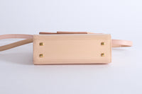 DELVAUX - Sac bandoulière Mini Tempête cuir vernis rose - Hand bag