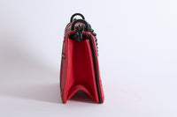 DIOR - Diorama Small Red Leather Shoulder Bag - Handbag
