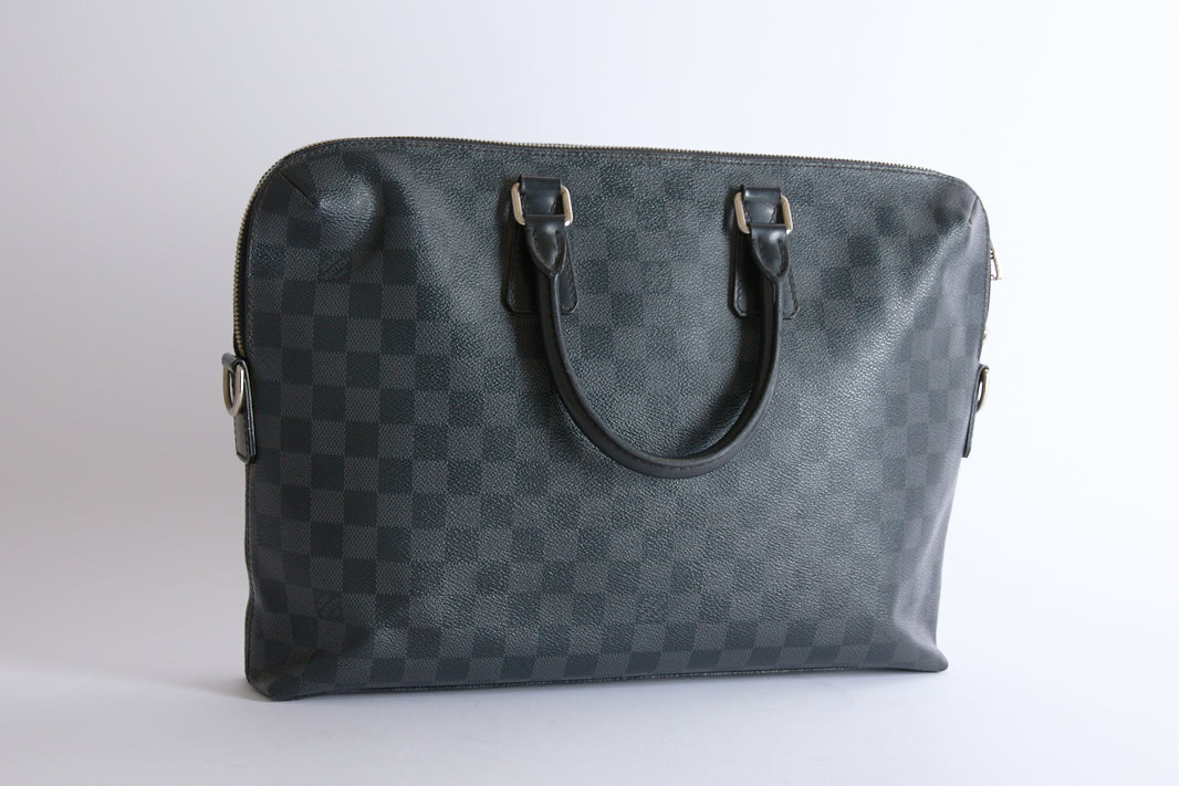 LOUIS VUITTON - Sacoche Porte documents Toile damier Graphite - Briefcase bag