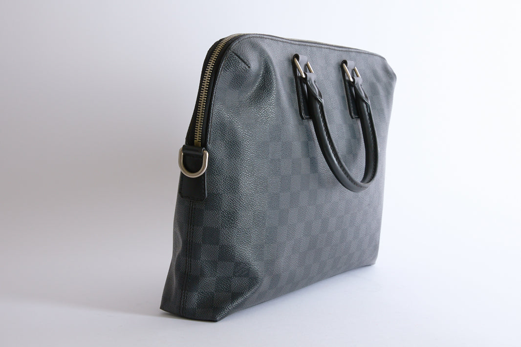 LOUIS VUITTON - Sacoche Porte documents Toile damier Graphite - Briefcase bag