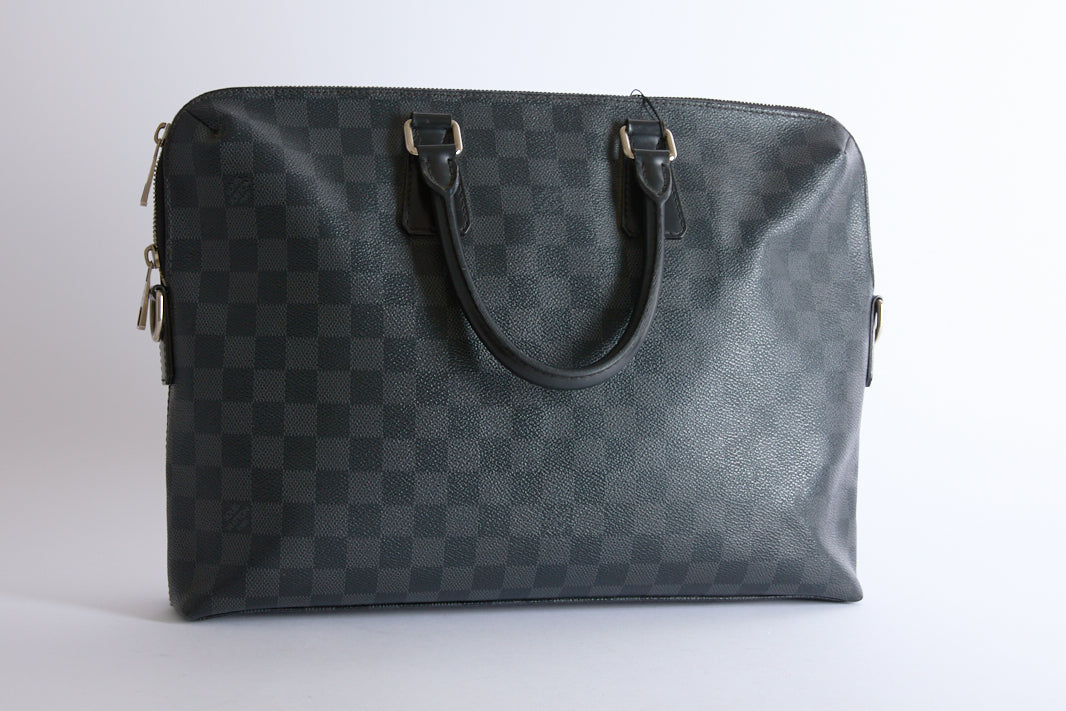 LOUIS VUITTON - Sacoche Porte documents Toile damier Graphite - Briefcase bag