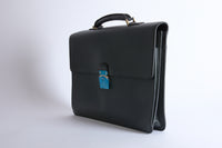 LOUIS VUITTON - Sacoche Porte document Kourad cuir Taiga anthracite - Briefcase