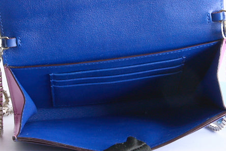 DIOR - Sac bandoulière Wallet on Chain bleu rose - Hand Shoulder Bag