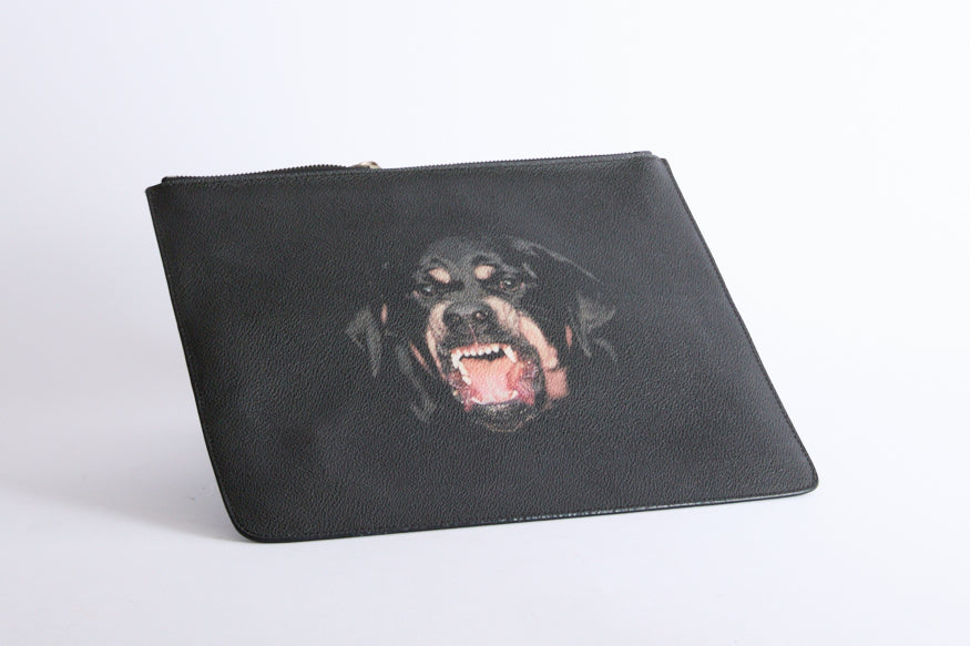 GIVENCHY - Pochette Antigona Rottweiler Toile Marron - Pouch