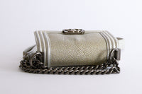 CHANEL - Sac Bandoulière Micro Boy Galuchat - Hand Bag