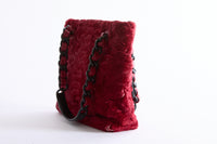 CHANEL - Sac à main Cabas Fourrure Astrakan bordeaux - Hand Bag