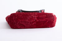CHANEL - Sac à main Cabas Fourrure Astrakan bordeaux - Hand Bag