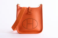 HERMES - Sac bandoulière Evelyne 16 Amazone Taurillon Clemence Orange Feu - Shoulder Bag