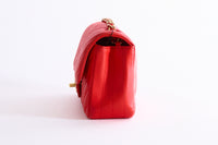 CHANEL - Sac bandoulière Mini Timeless chevron rouge - Hand Shoulder Bag