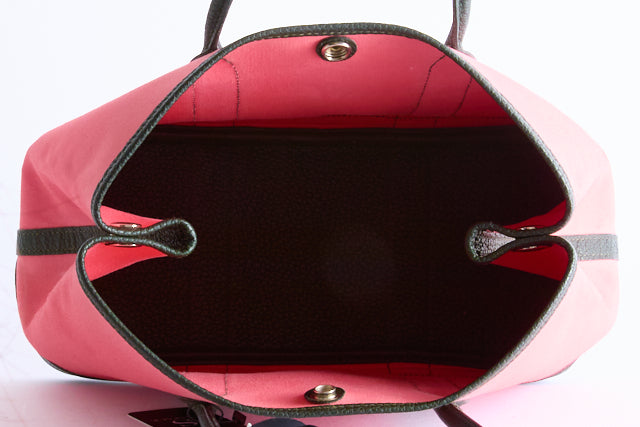 HERMÈS - Sac à main Garden Party toile rose - Hand Bag