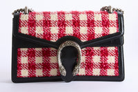 GUCCI - Dyonisus red tweed shoulder bag - Handbag