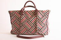 CHANEL - Sac à main Deauville Tote toile - Hand bag