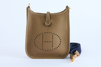 HERMES - Mini Evelyne étoupe - Shoulder Bag