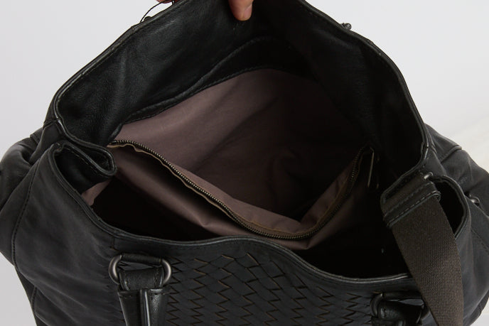 BOTTEGA VENETA - Sac à main Cuir Intrecciato Marron - Hand Bag