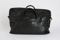 BOTTEGA VENETA - Porte Documents Cuir Intrecciato Noir - Briefcase