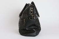 BOTTEGA VENETA - Porte Documents Cuir Intrecciato Noir - Briefcase