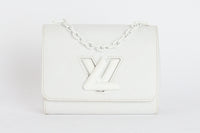 LOUIS VUITTON - Sac bandoulière Twist PM cuir Épi Blanc - Hand bag