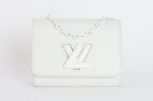LOUIS VUITTON - Sac bandoulière Twist PM cuir Épi Blanc - Hand bag