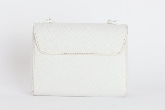 LOUIS VUITTON - Sac bandoulière Twist PM cuir Épi Blanc - Hand bag