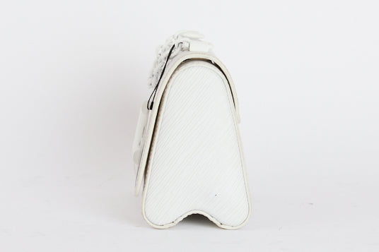 LOUIS VUITTON - Sac bandoulière Twist PM cuir Épi Blanc - Hand bag