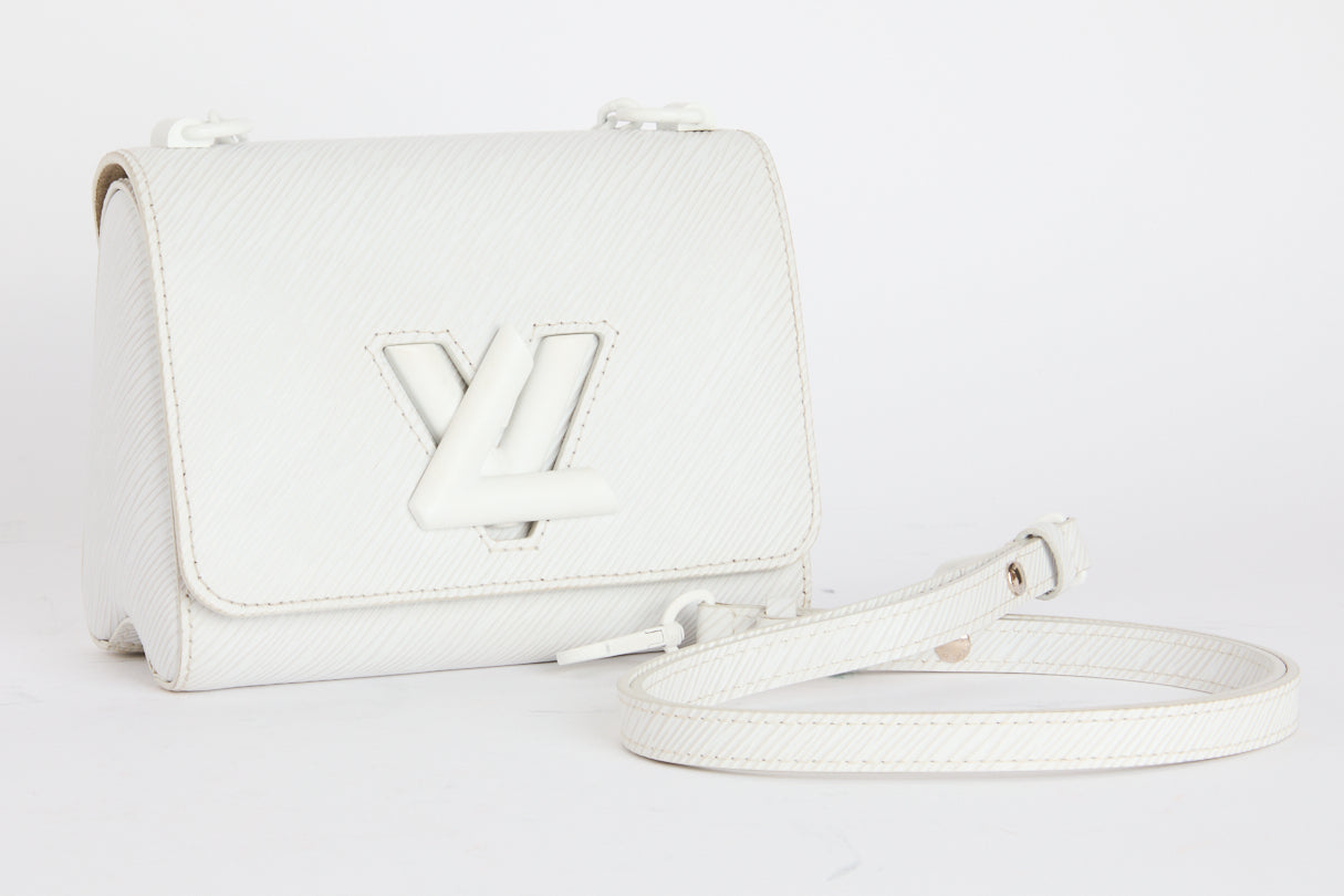 LOUIS VUITTON - Sac bandoulière Twist PM cuir Épi Blanc - Hand bag