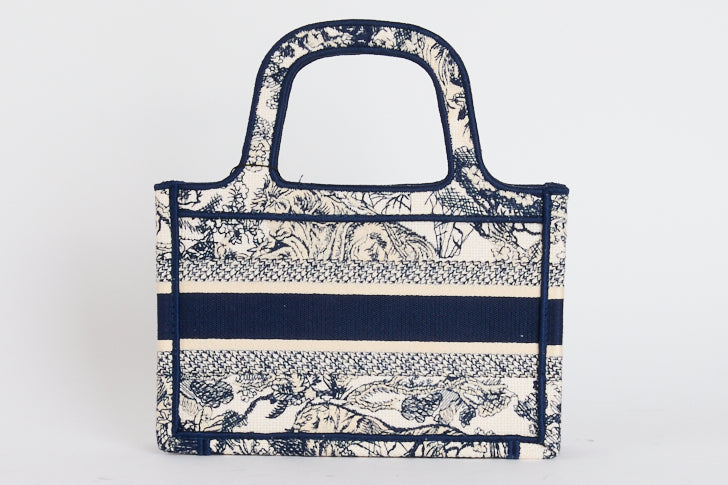 DIOR - Mini Book Tote Handbag in Toile de Jouy - Handbag 